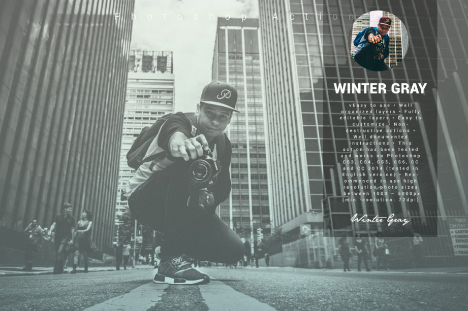 Winter Gray Photoshop Action by littmikal on DeviantArt