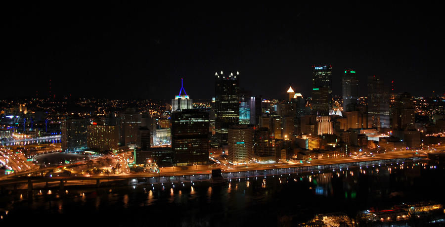 Pittsburgh Skyline at Night, I