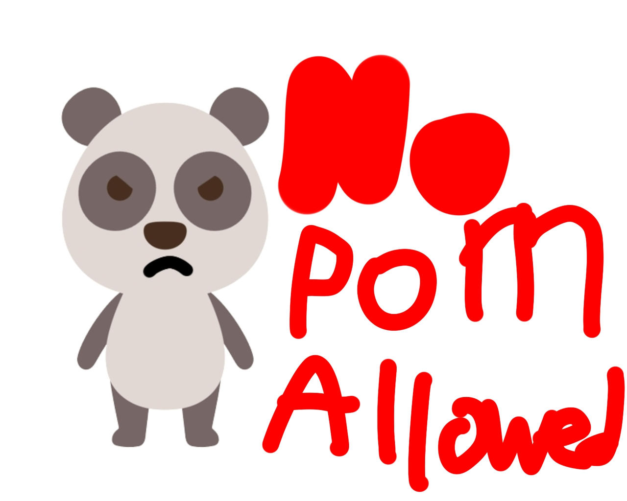 No porn allowed by PennythePanda09 on DeviantArt