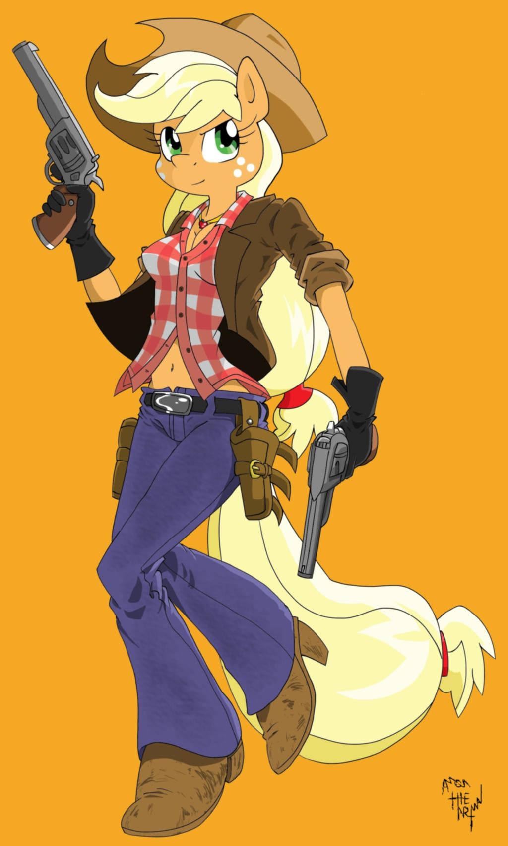 Applejack Man Anthro Applejack preview by AmostheArtman on DeviantArt