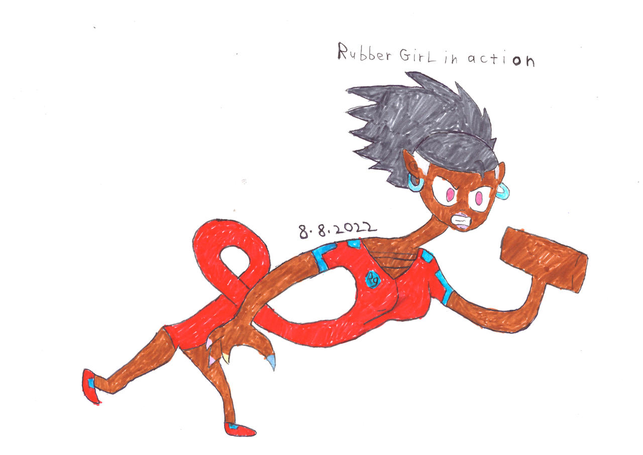 Rubber girl in action by Sebbiecomics on DeviantArt