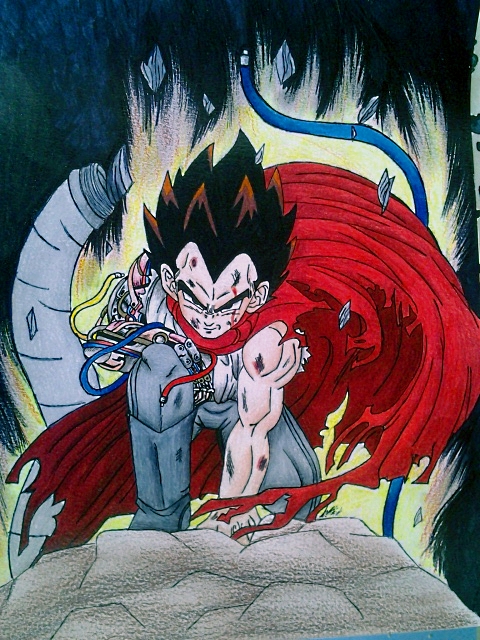 Vegeta as Tetsuo Shima