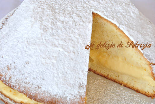 Torta al limoncello e crema pasticcera