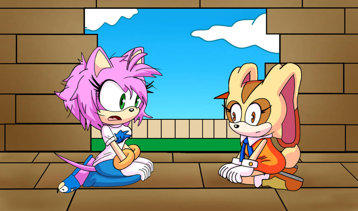 Amy Rose y Cream the Rabbit by radblast on DeviantArt