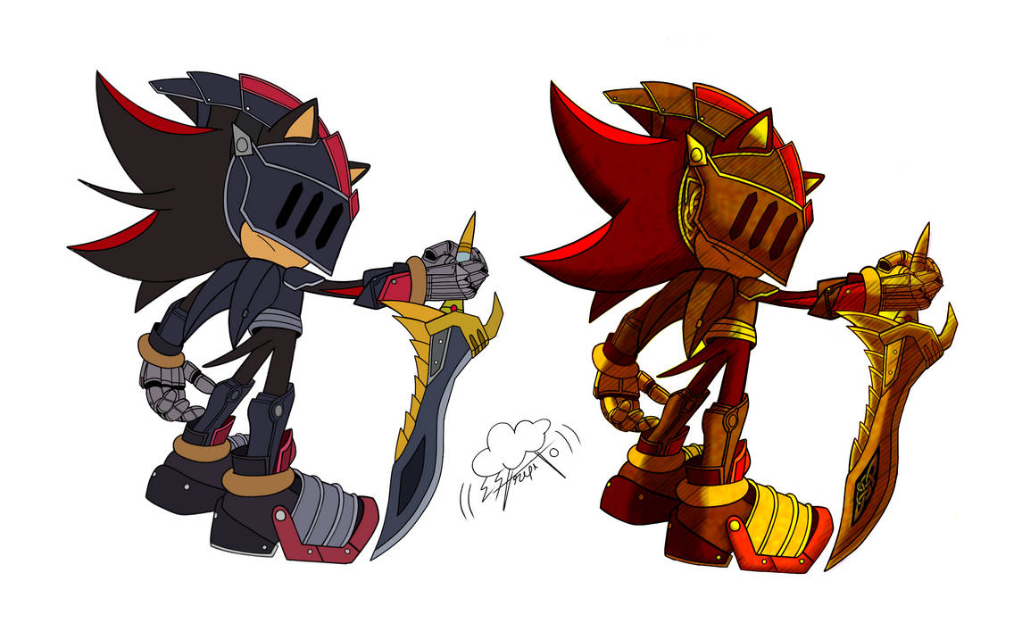 Shadow the hedgehog Sir Lancelot by radblast on DeviantArt