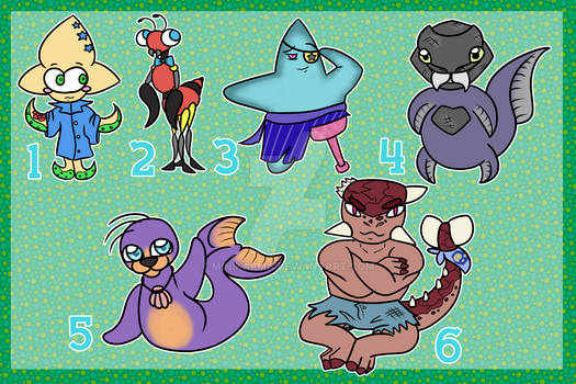OPEN (5/6) Animal-Crossing themed adopts!