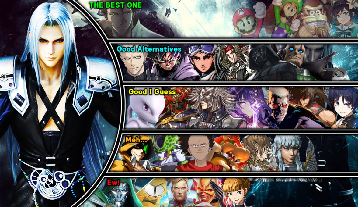 Sephiroth match up ranking by Grimreaperguy95 on DeviantArt