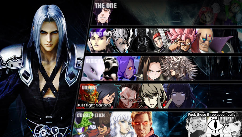 Sephiroth match up ranking (V2) by Grimreaperguy95 on DeviantArt