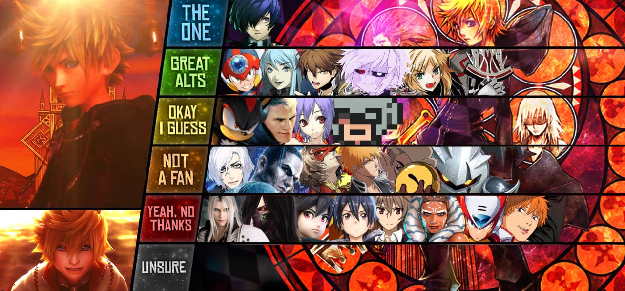 Roxas matchup ranking by Grimreaperguy95 on DeviantArt