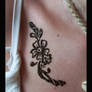 Henna on the Collarbone