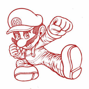 Smash Ultimate Sketch - Mario