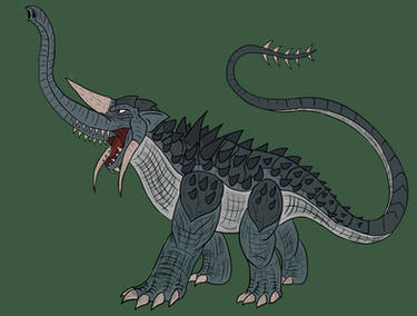 Titanus Mokele-Mbembe - Godzilla: KOTM Concept by DjayMasi on