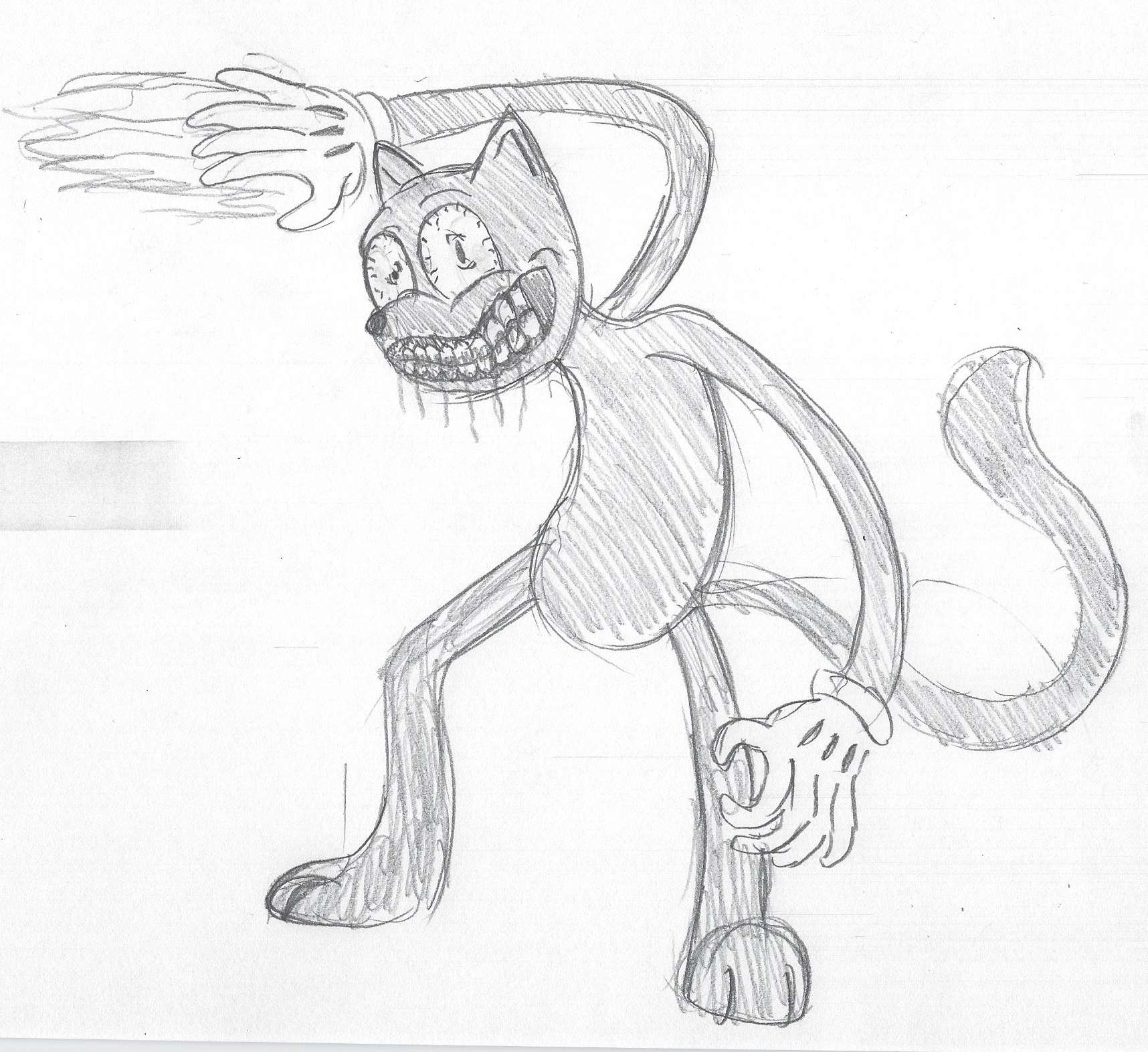 Henderson Cartoon Cat Drawing Scary - krkfm