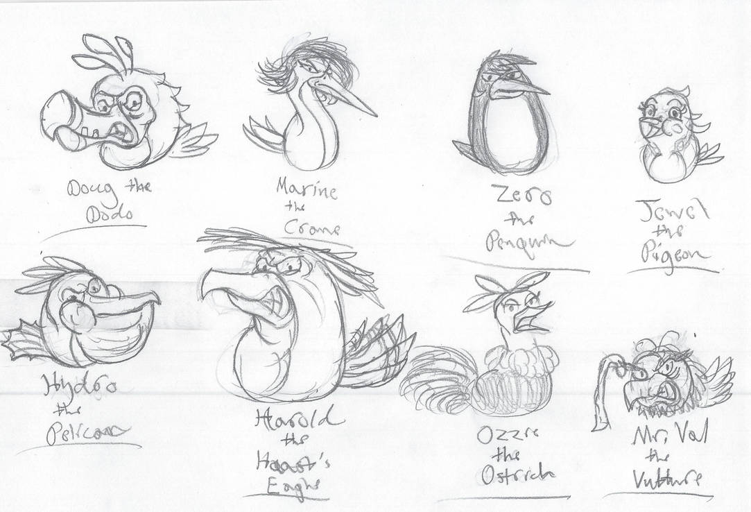 Angry Birds: Character Ideas by ToonHolt on DeviantArt