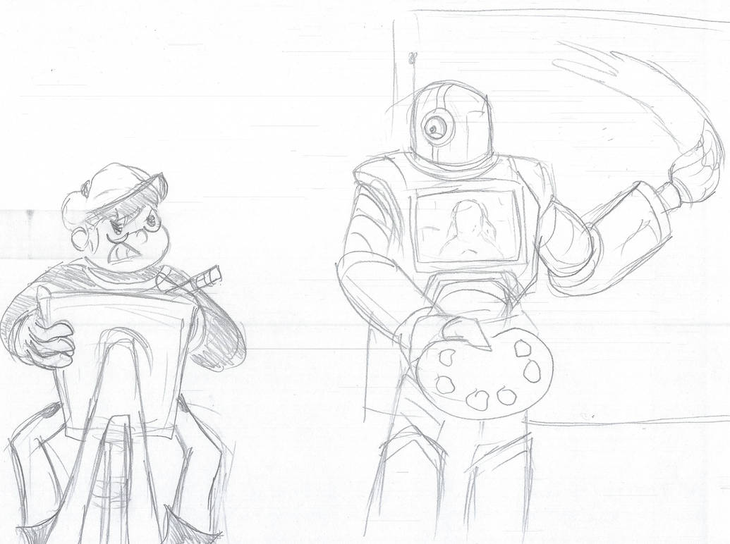 Man vs Machine in Art by ToonHolt on DeviantArt