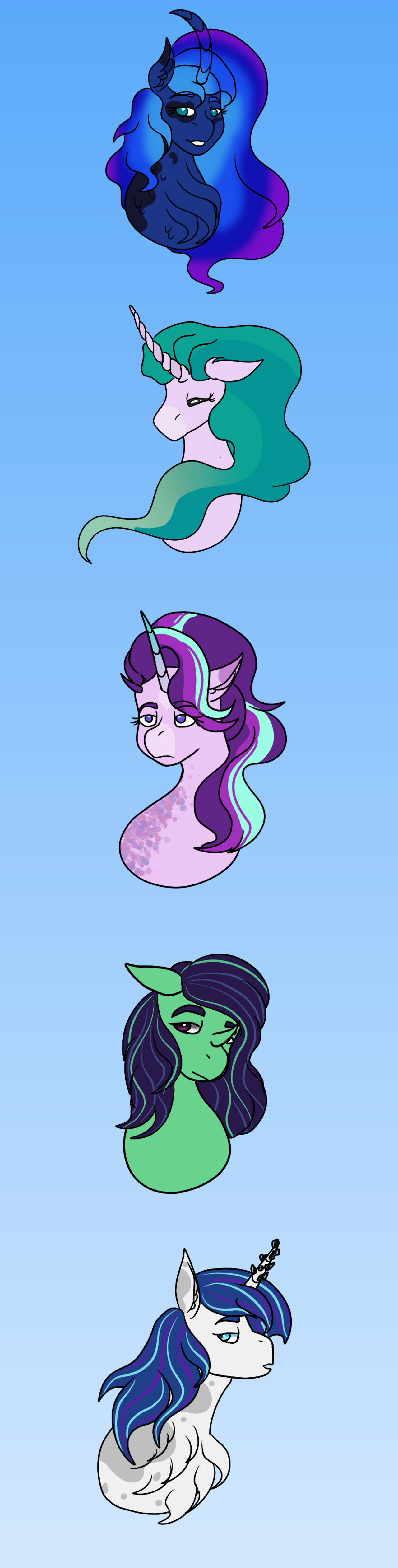 MLP Race Headcanon: So Many Horns by BluefinArts on DeviantArt