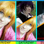 My A-kon Cosplay Schedule!