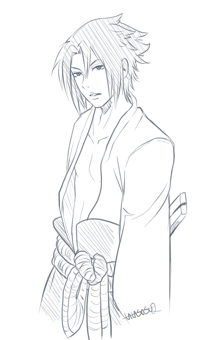 Sasuke Sketch - Alex Evans  Commission