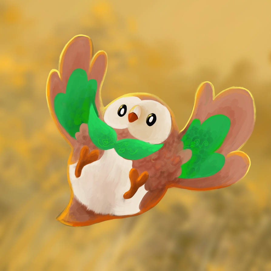 Rowlet by ChillingOtter on DeviantArt