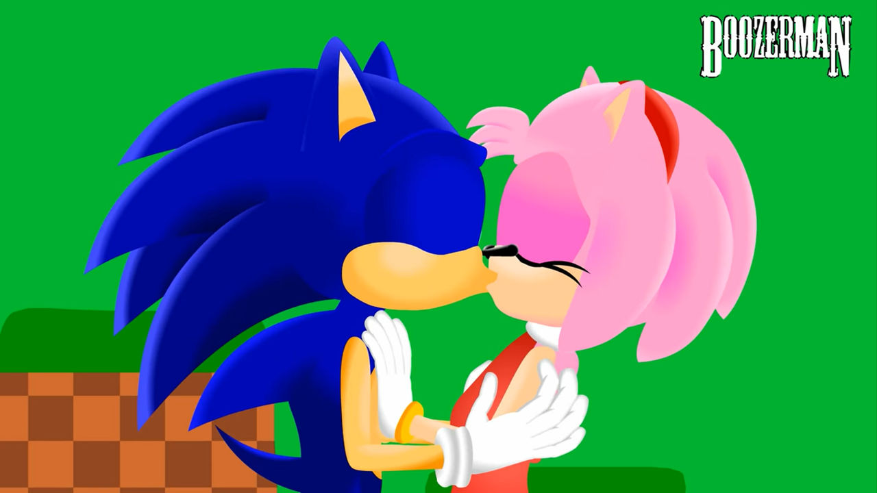 wallpapers Sonic And Amy Kiss sonic kissed amy rose by boozerman by