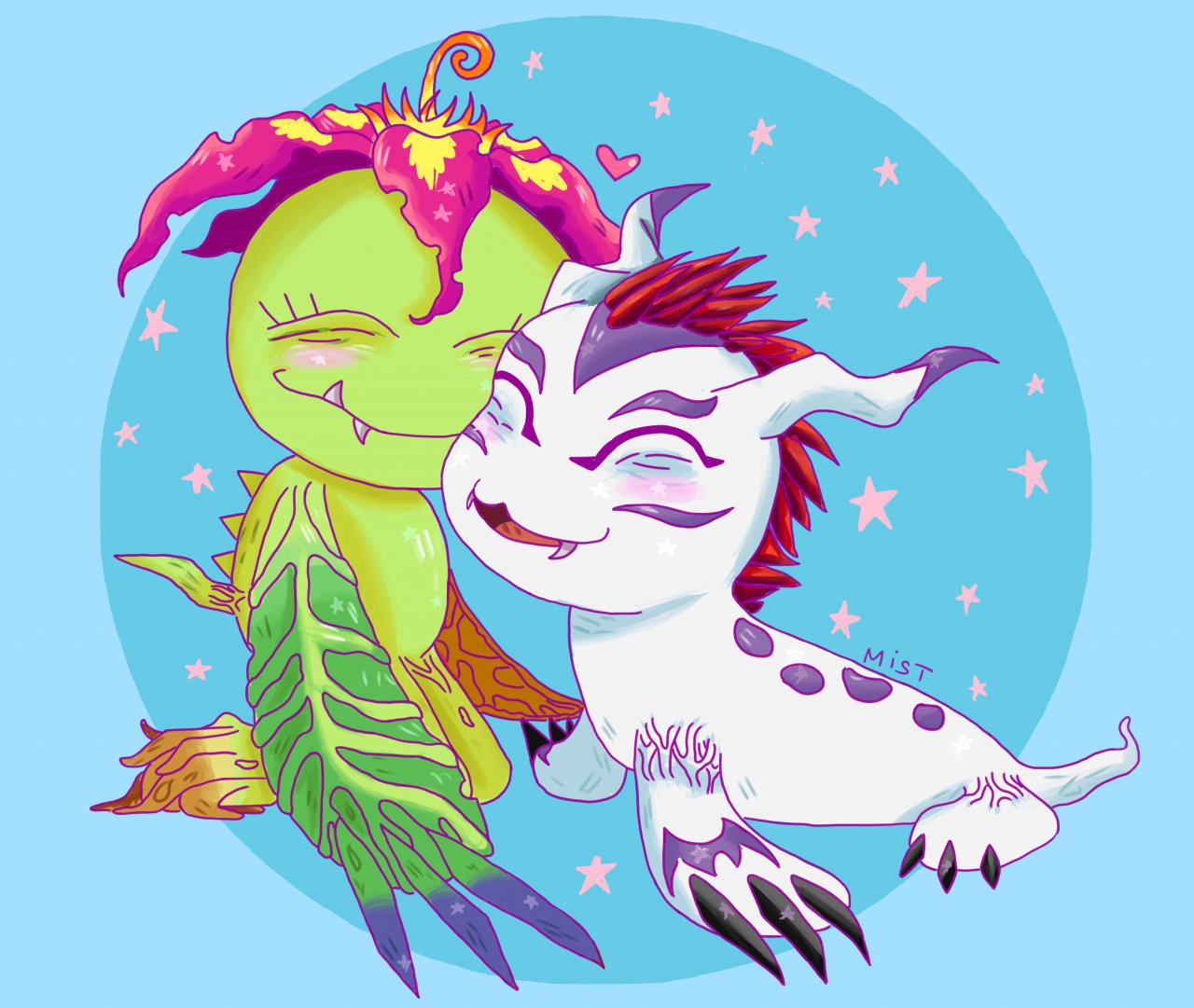 Palmon and Gomamon By Mistymist by cpeters1 on DeviantArt