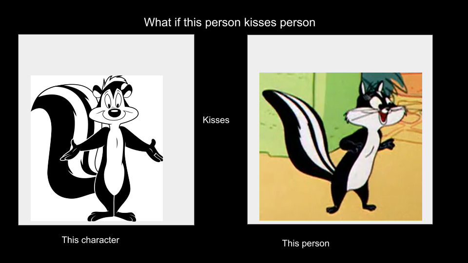 Fabrette What If Pepe Le Pew Kisses Fabrette by cpeters1 on DeviantArt