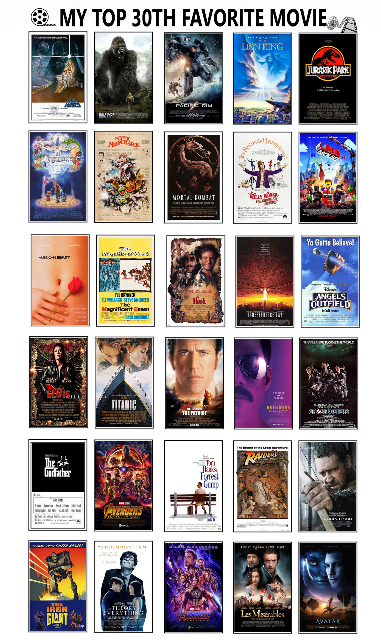 My Top 30 Favorite Movies by cpeters1 on DeviantArt