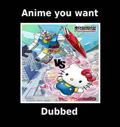 I want Gundam vs. Hello Kitty to be Eng Dubbed