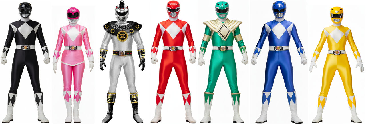 Power Ranger All Silver Rangers Mighty Morphin Power Rangers with a Silver Ranger by cpeters1 on DeviantArt