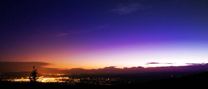Sunset Over Santa Fe