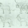 Unicorn and Qilin Sketch