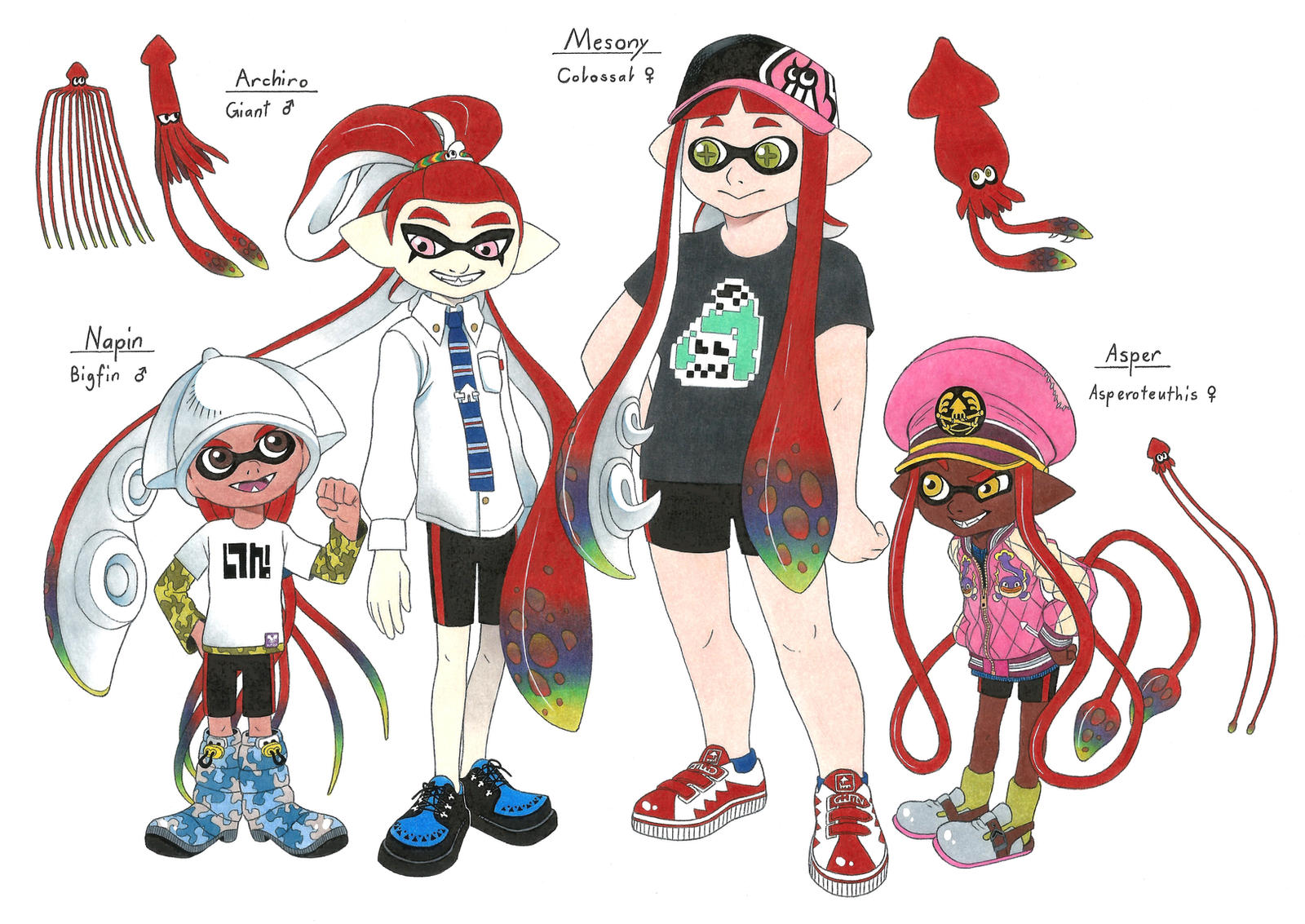 Splatoon OC Teams 2 by Megaloceros-Urhirsch on DeviantArt