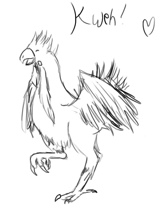 Chocobo Sketchy~ :D