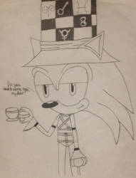 Sonic the Mad Hatter (Line Art)