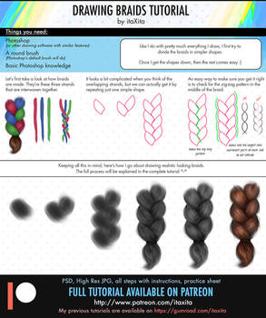 Drawing Realistic Braids Tutorial