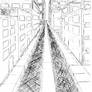 Perspective City Drawing