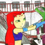 Star and hypnotized BeastBoy