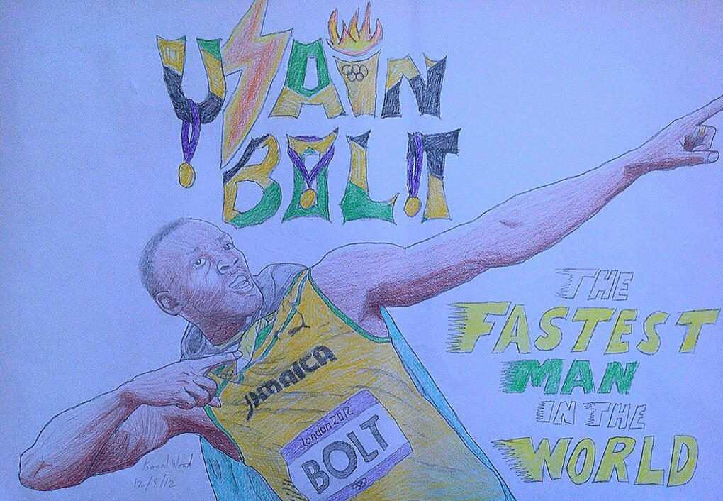 Usain Bolt By Scribble bits On DeviantArt usain-bolt-by-scribble-bits-on-deviantart