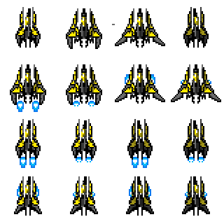 Spaceship spritesheet by Gogoat1 on DeviantArt