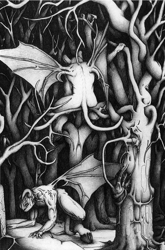 Tree Drawing Demon Demons in Trees by 5bodyblade on DeviantArt