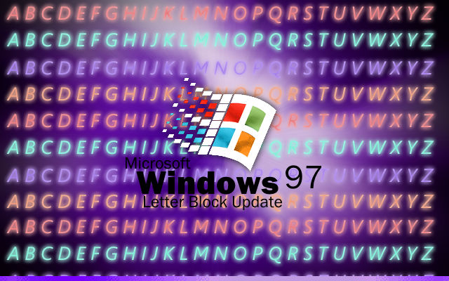 Windows 97 Letter Block Update by QueenAirSierra on DeviantArt