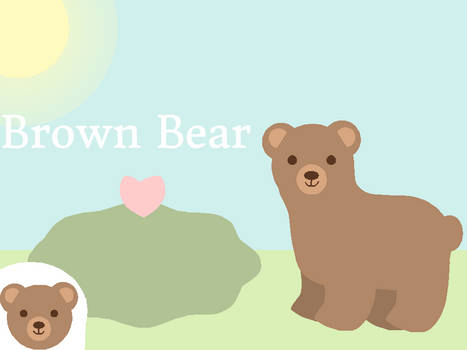 Little Cute Brown Bear