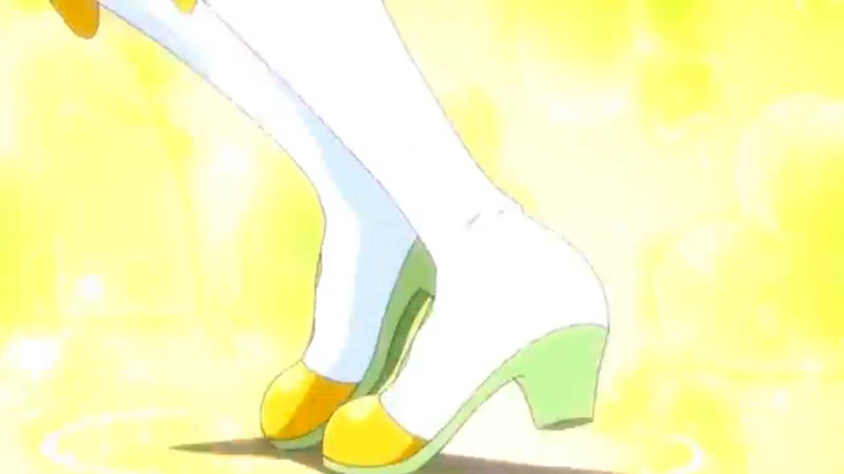 Anime yellow and white boots by extracsflam on DeviantArt