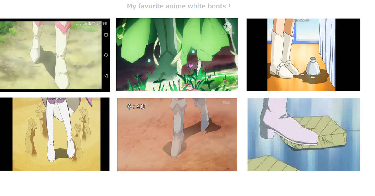 My favorite anime white boots by extracsflam on DeviantArt