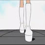 Anime white boots 26