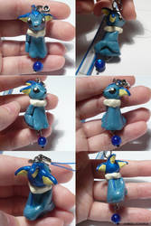 Vaporeon Dangly Bead Charm