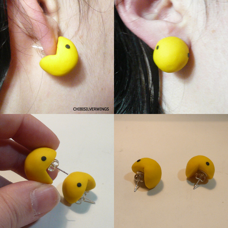 Pacman Earrings