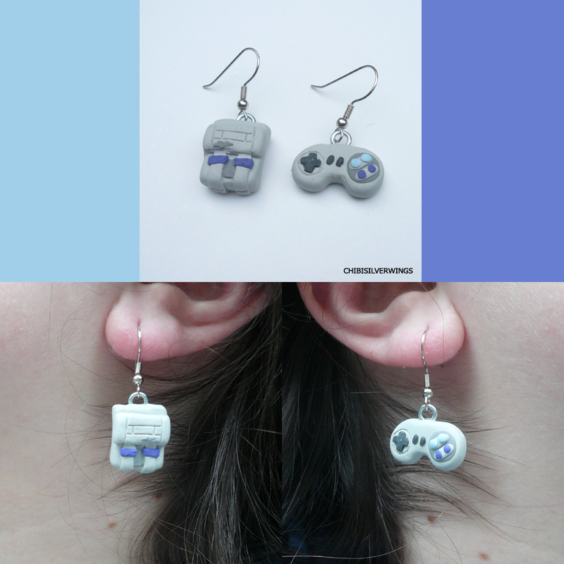 SNES Earring Set