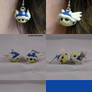Blue Shell Earrings Mario Kart