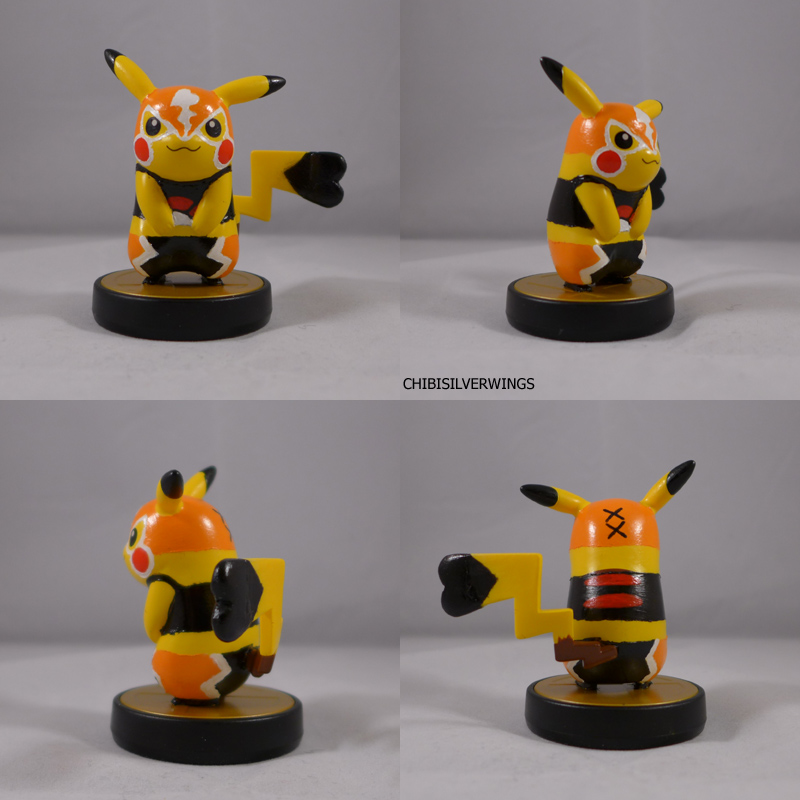 Cosplay Pikachu Luchador Amiibo